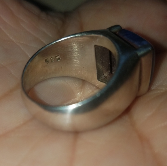 Mexico Lapis 925 Silver Ring - Picture 7 of 10